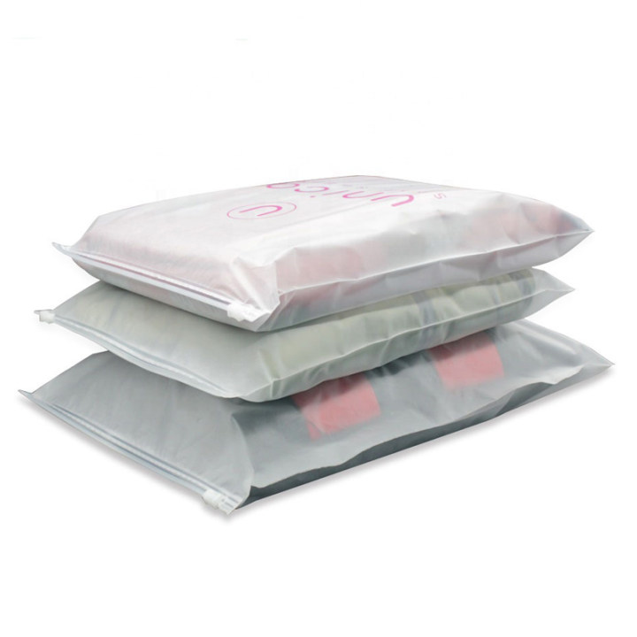 Custom Frosted Zip Seal Plastic Packaging Bags 