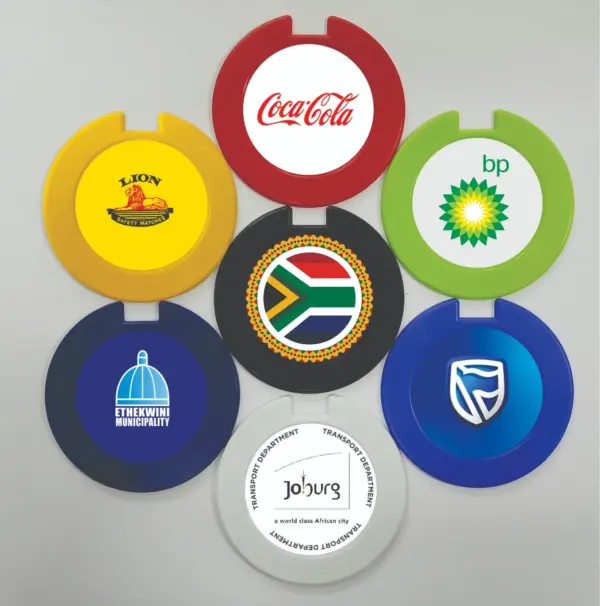 Plastic License Disc Holder With Custom Printed Design On It